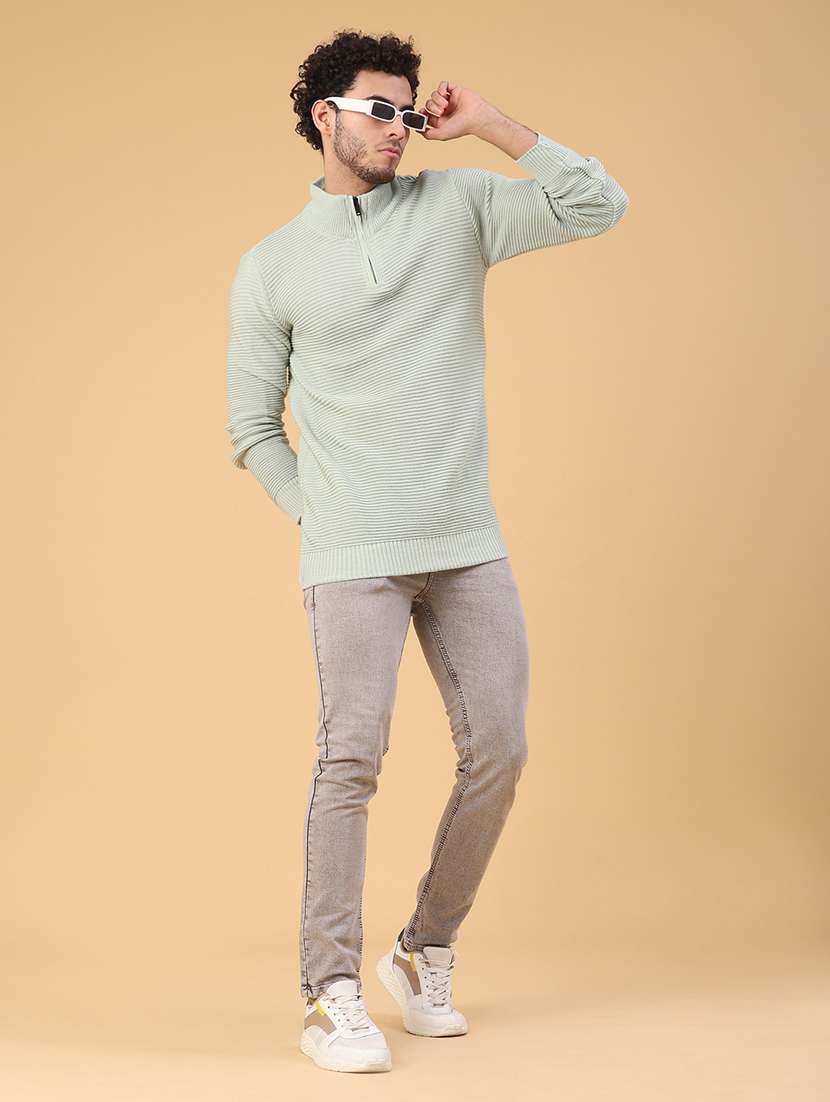 men self design long sleeve regular fit pullover  - 22230038 -  Standard Image - 5
