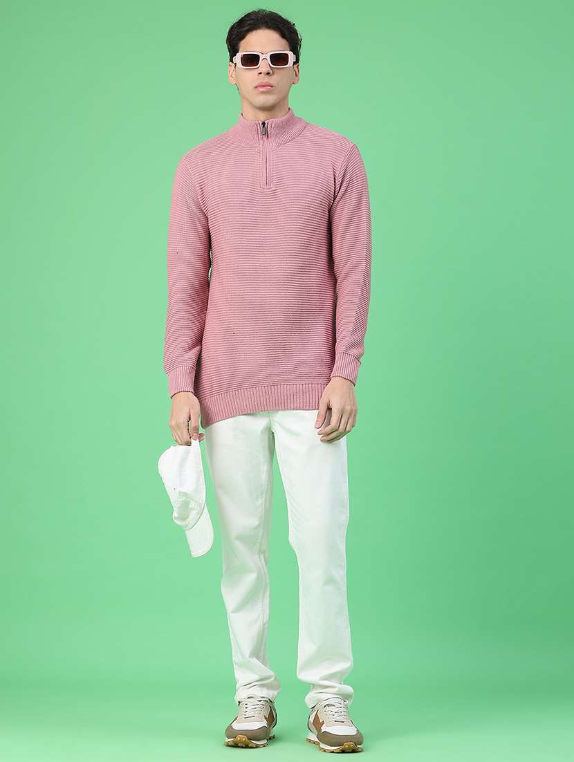 men self design long sleeve regular fit pullover  - 22230039 -  Standard Image - 5