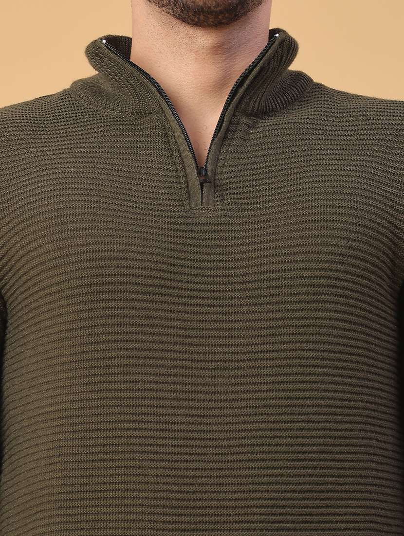 men self design long sleeve regular fit pullover  - 22230043 -  Standard Image - 5