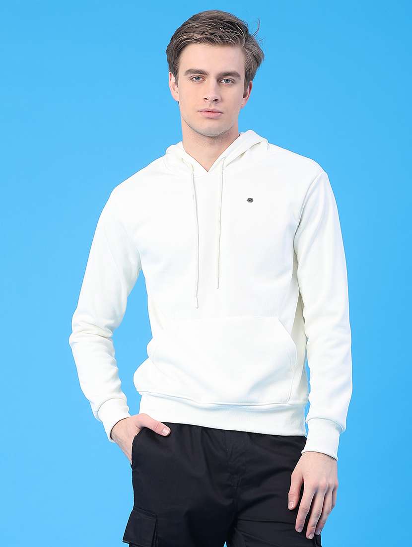 men solid long sleeve regular fit sweatshirt