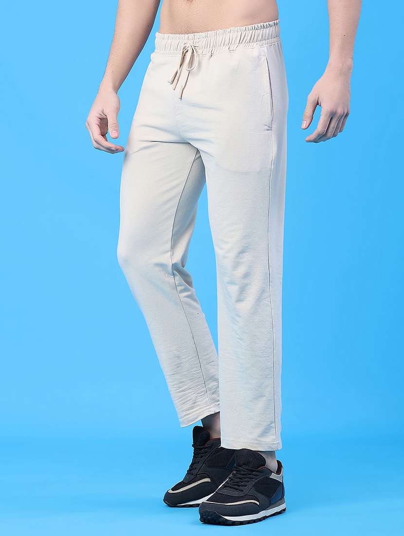 men solid mid rise ankle length track pant - 22230160 -  Standard Image - 3