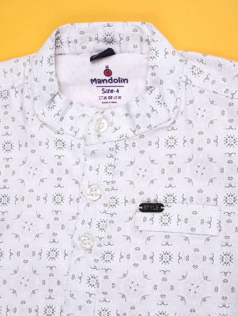 boys printed shirt & shorts co-ords set - 22230215 -  Standard Image - 5