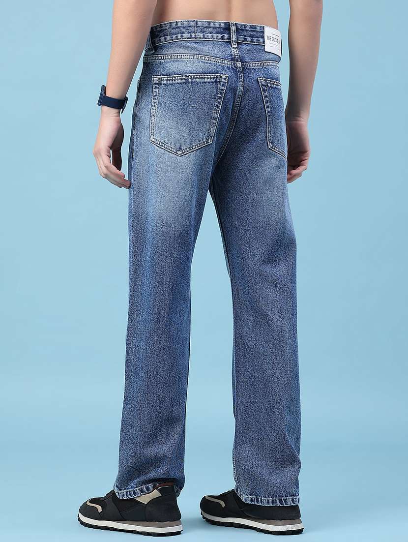 men washed mid rise full length jeans - 22230476 -  Standard Image - 3