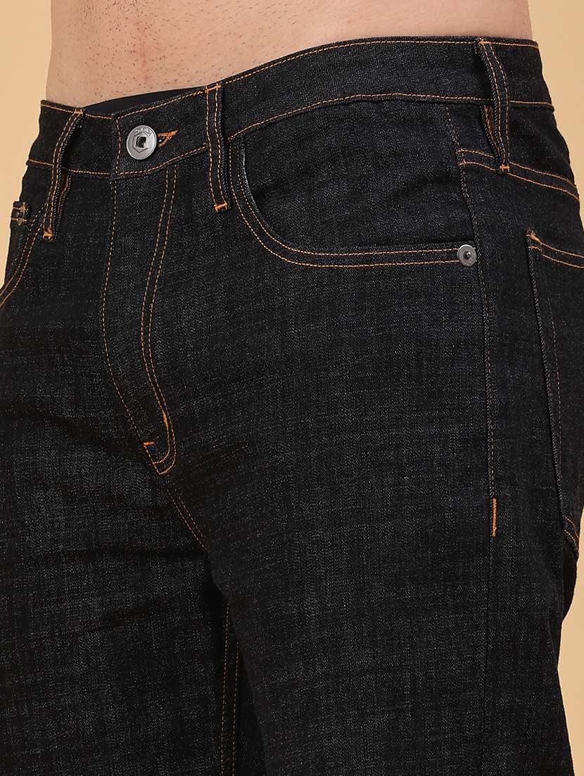 men plain mid rise full length jeans - 22230486 -  Standard Image - 5