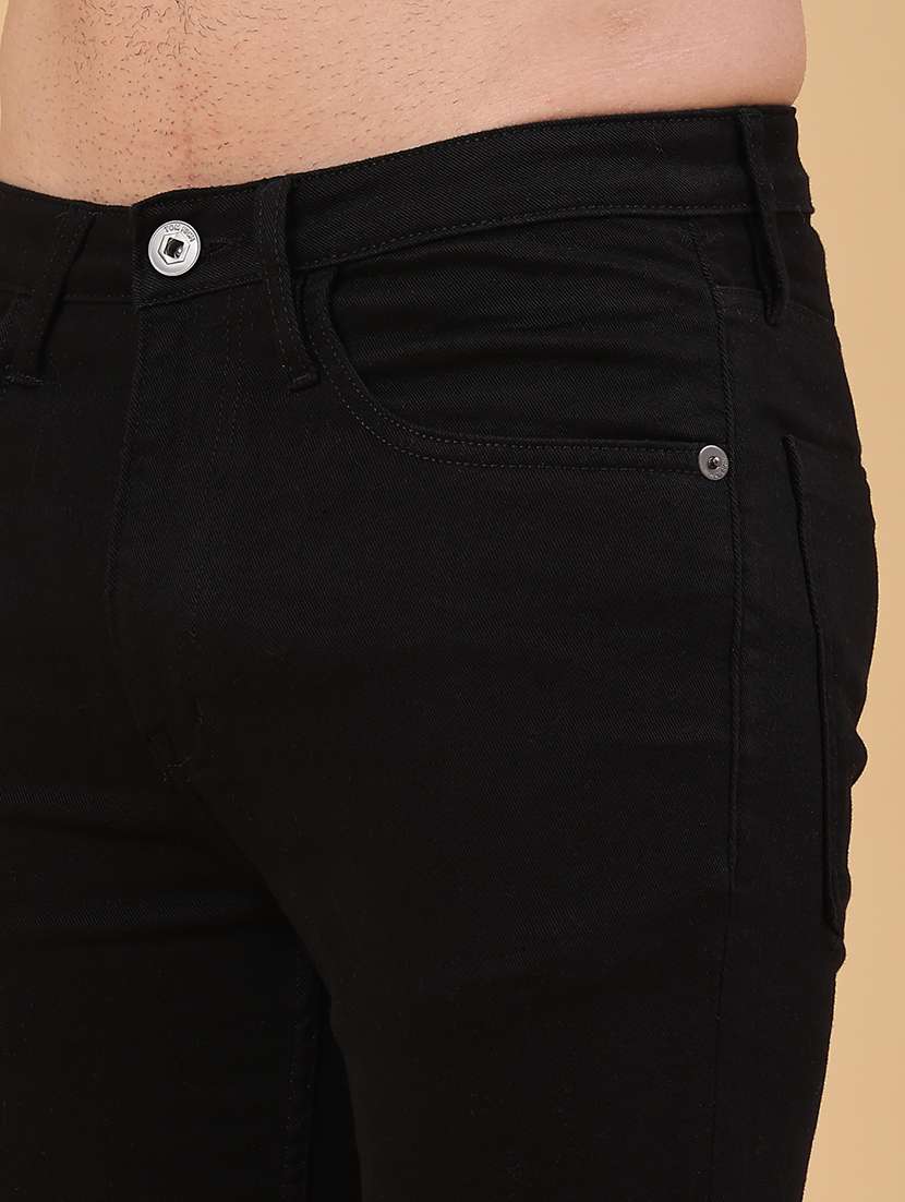 men plain mid rise full length jeans - 22230489 -  Standard Image - 5