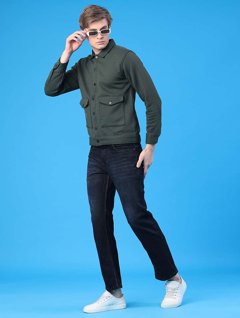 men washed mid rise straight fit jeans - 22230495 -  Standard Image - 5