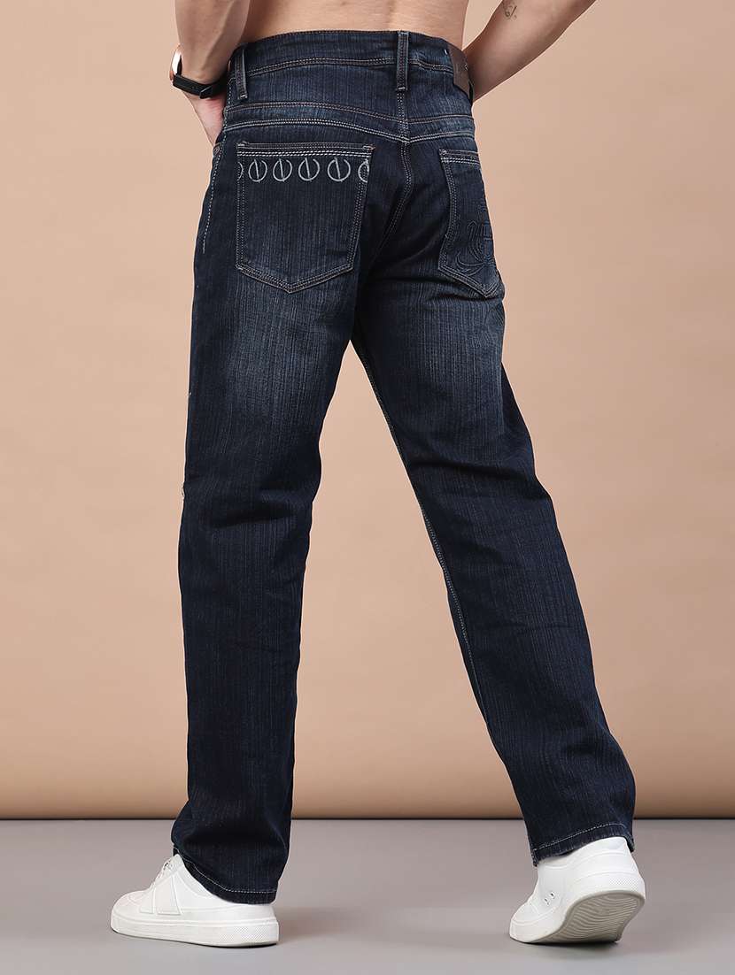 men washed mid rise full length jeans - 22230511 -  Standard Image - 3