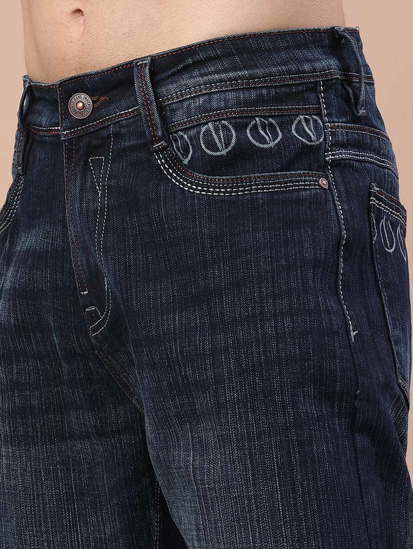 men washed mid rise full length jeans - 22230511 -  Standard Image - 5