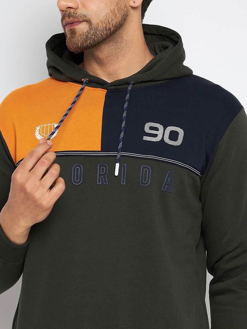 men color block long sleeve regular fit sweatshirt - 22230657 -  Standard Image - 3