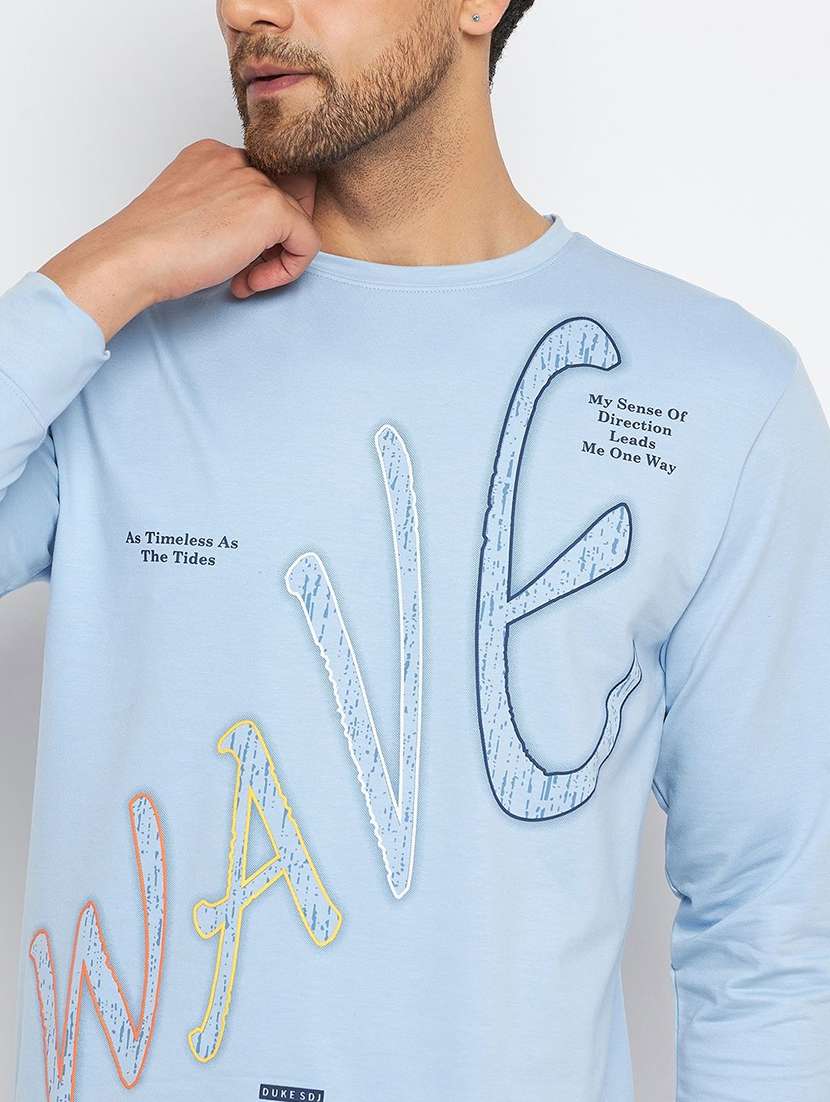men typographic long sleeve regular fit sweatshirt - 22230659 -  Standard Image - 3