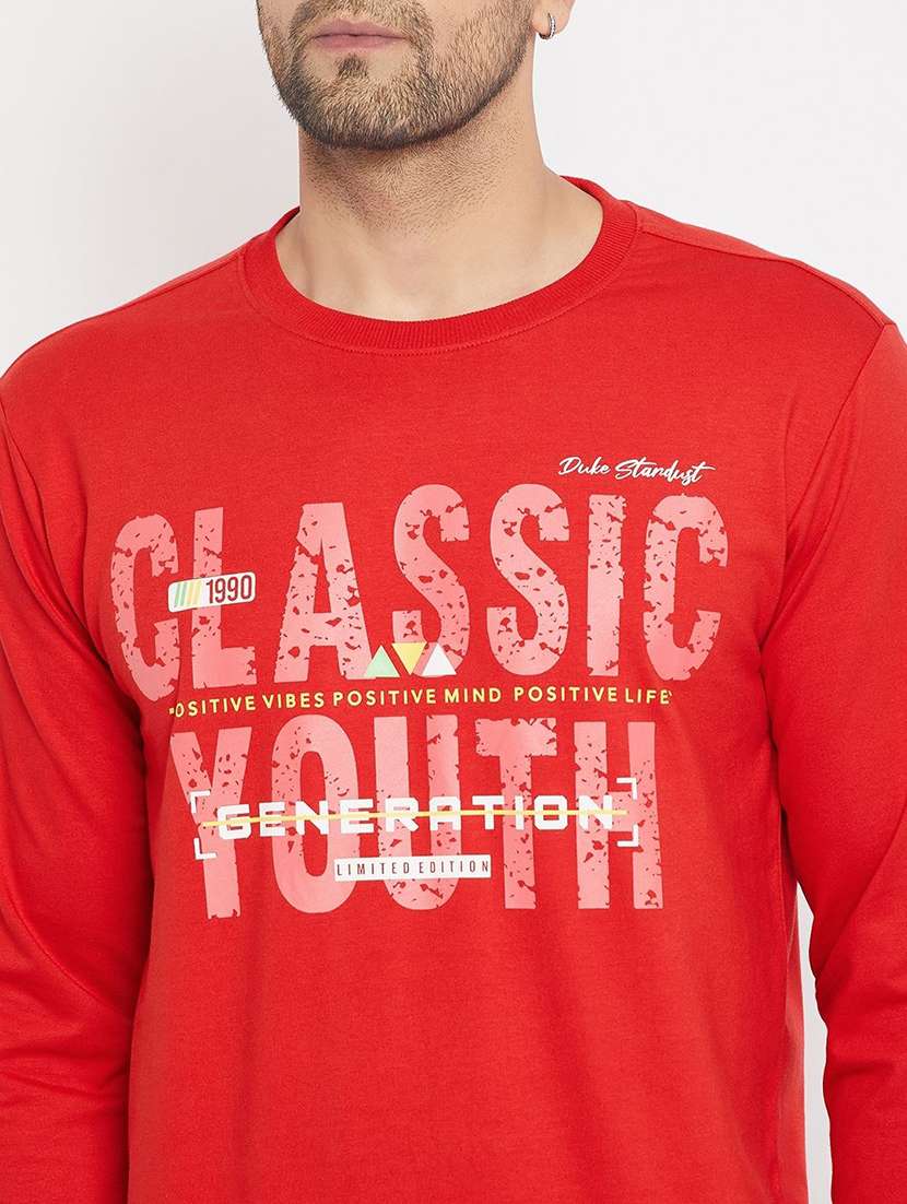 men typographic long sleeve regular fit sweatshirt - 22230660 -  Standard Image - 3