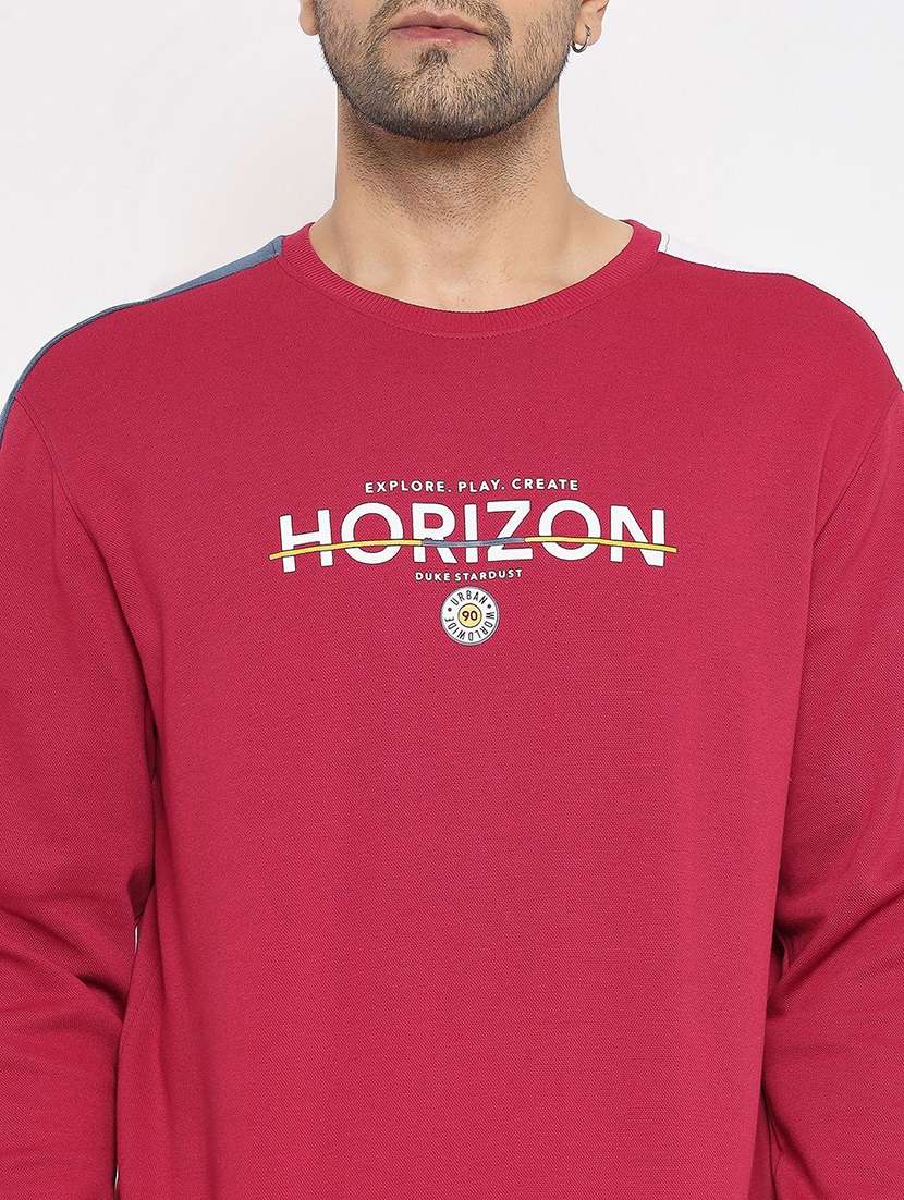 men color block long sleeve regular fit sweatshirt - 22230662 -  Standard Image - 3