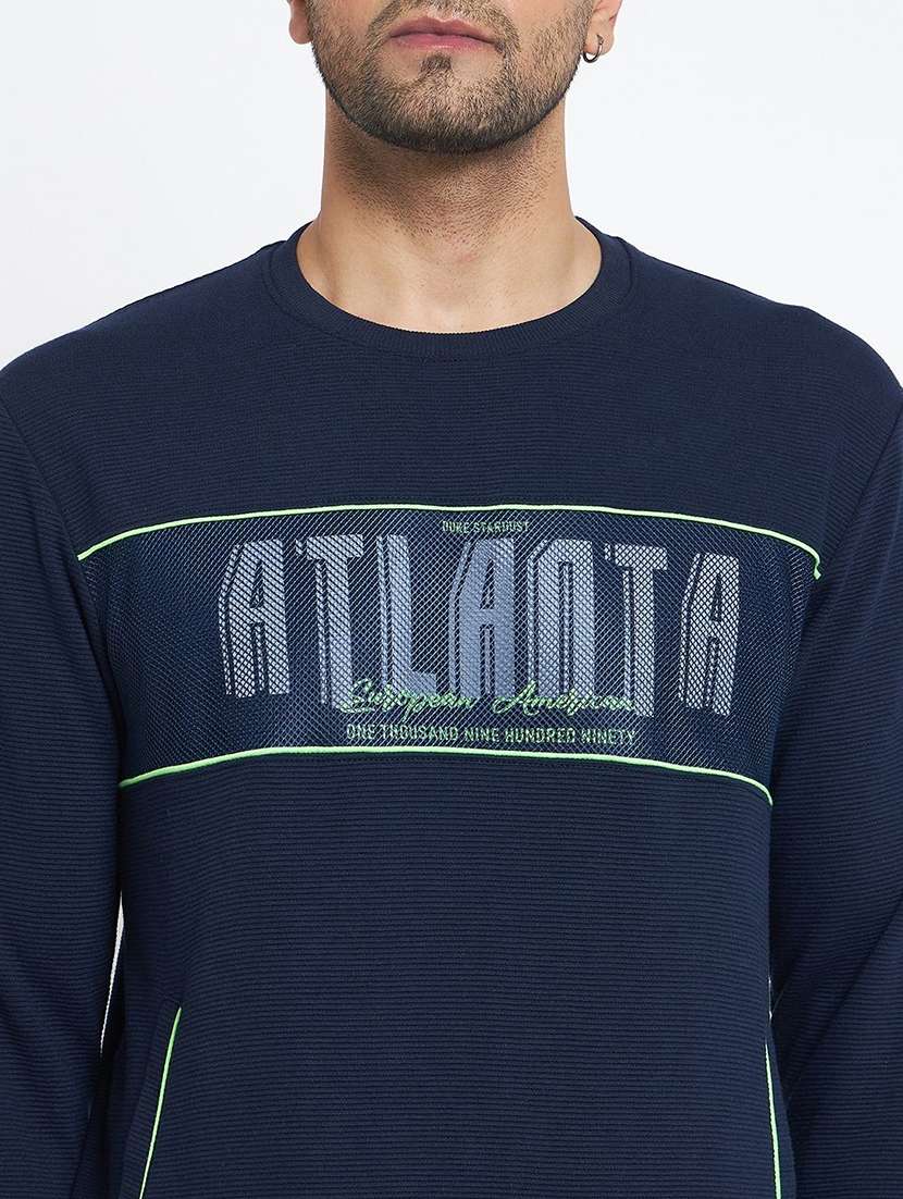 men typographic long sleeve regular fit sweatshirt - 22230667 -  Standard Image - 3