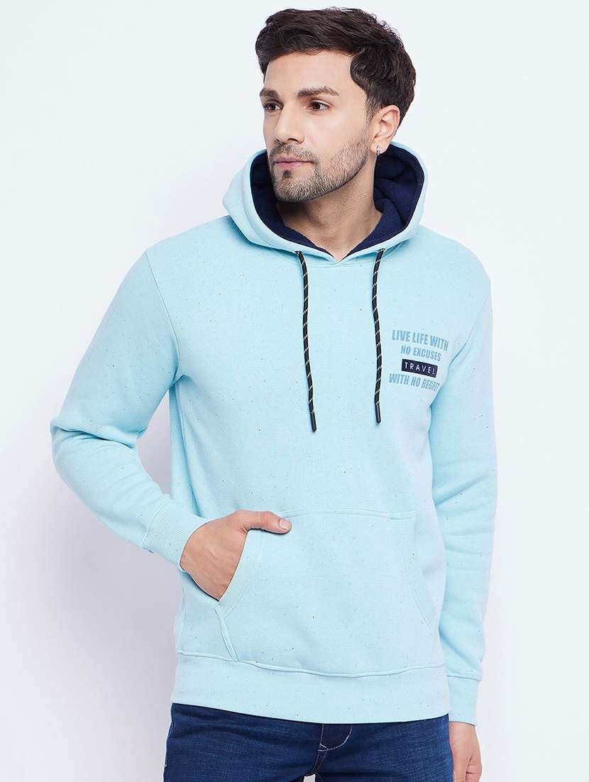 men printed long sleeve regular fit sweatshirt