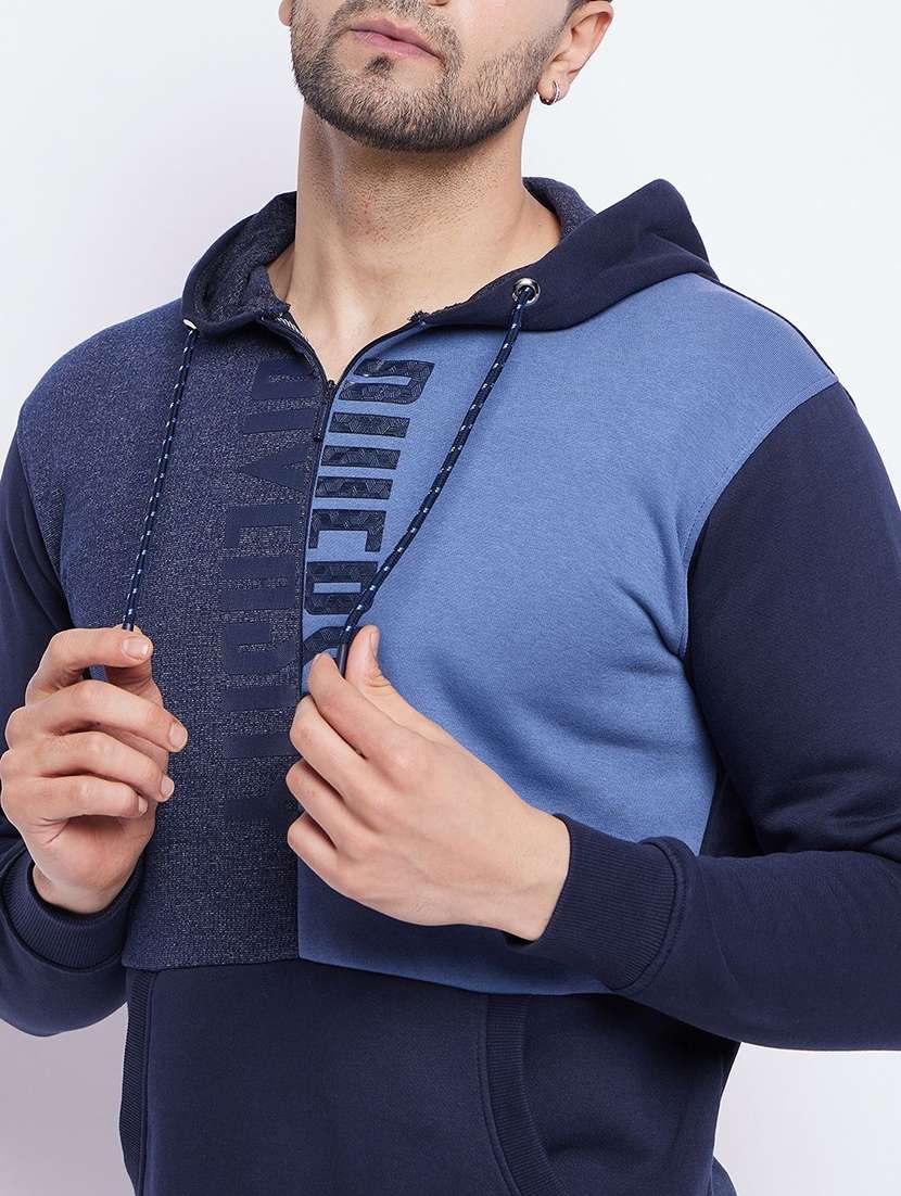 men color block long sleeve regular fit sweatshirt - 22230675 -  Standard Image - 3