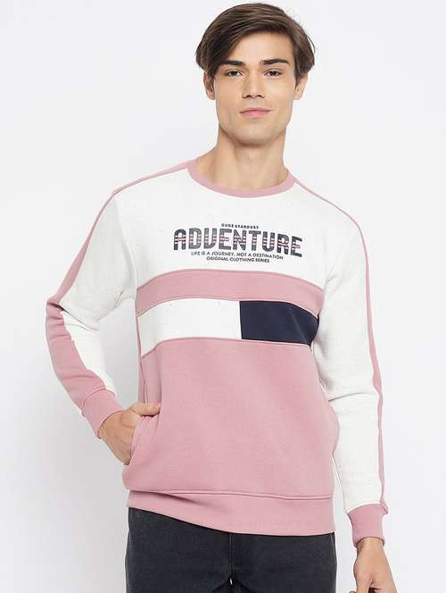 men color block long sleeve regular fit sweatshirt - 22230680 -  Standard Image - 0