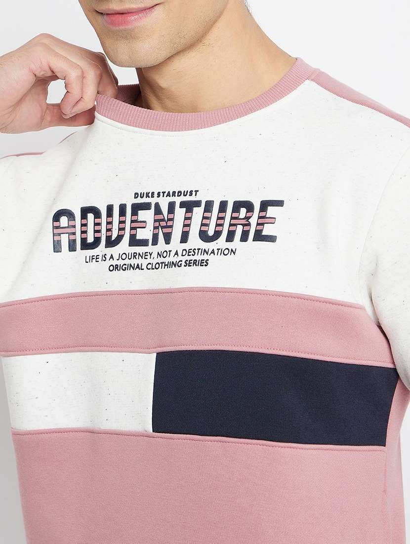 men color block long sleeve regular fit sweatshirt - 22230680 -  Standard Image - 3
