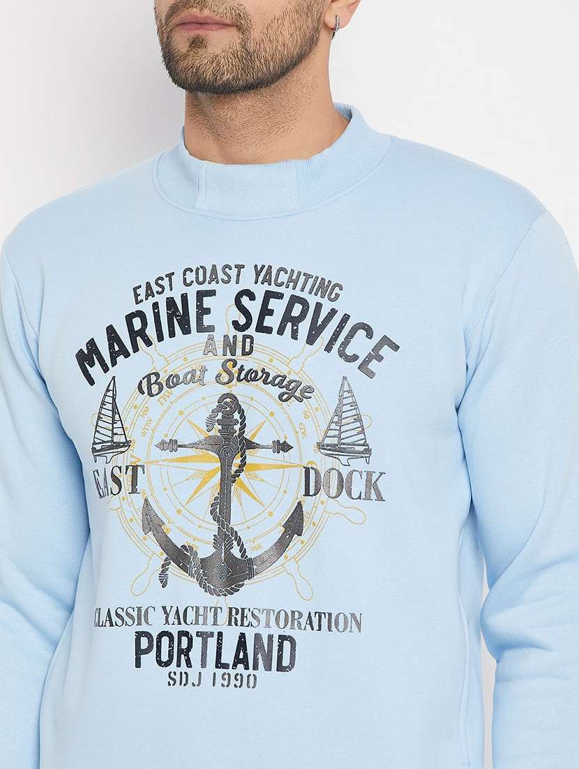 men printed long sleeve regular fit sweatshirt - 22230683 -  Standard Image - 3