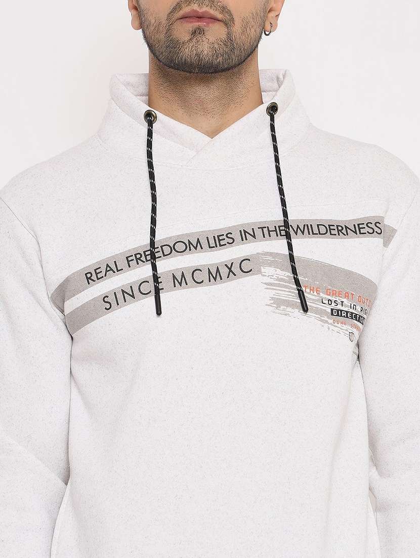 men typographic long sleeve regular fit sweatshirt - 22230684 -  Standard Image - 3