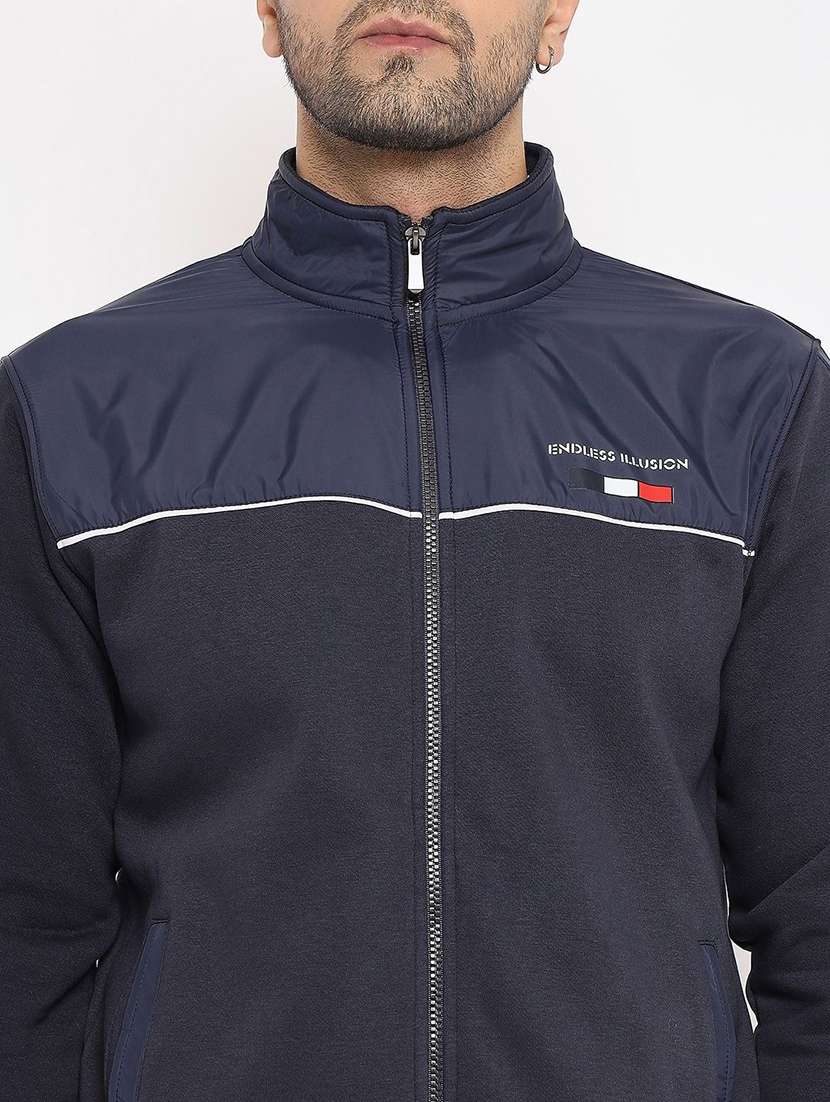 men color block long sleeve regular fit sweatshirt - 22230686 -  Standard Image - 3