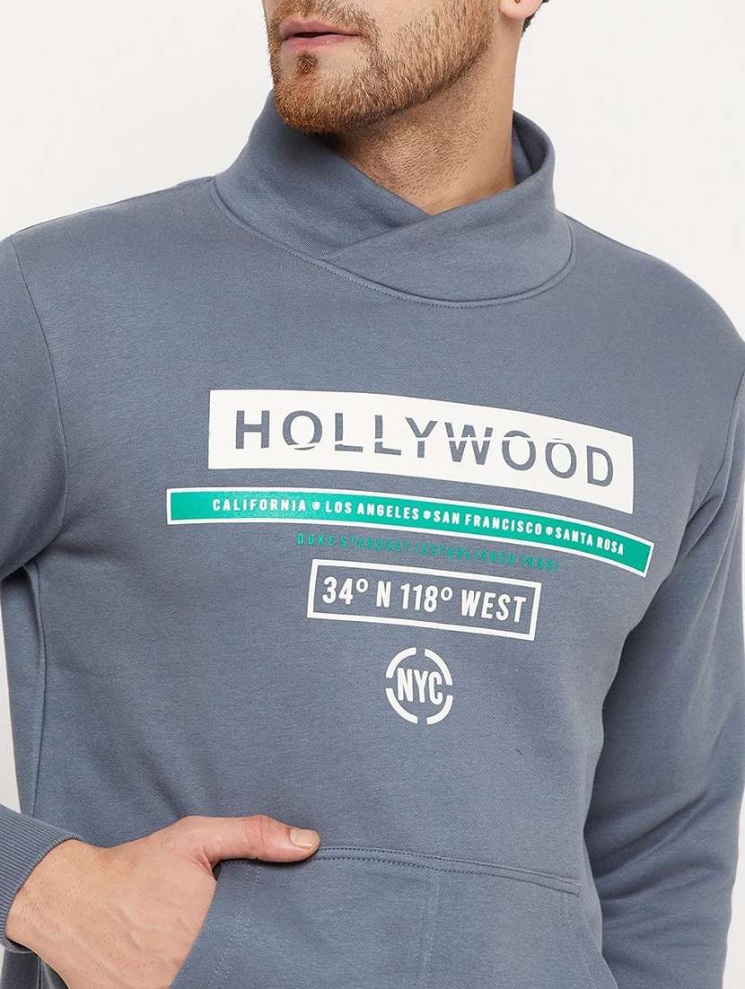 men typographic long sleeve regular fit sweatshirt - 22230691 -  Standard Image - 3