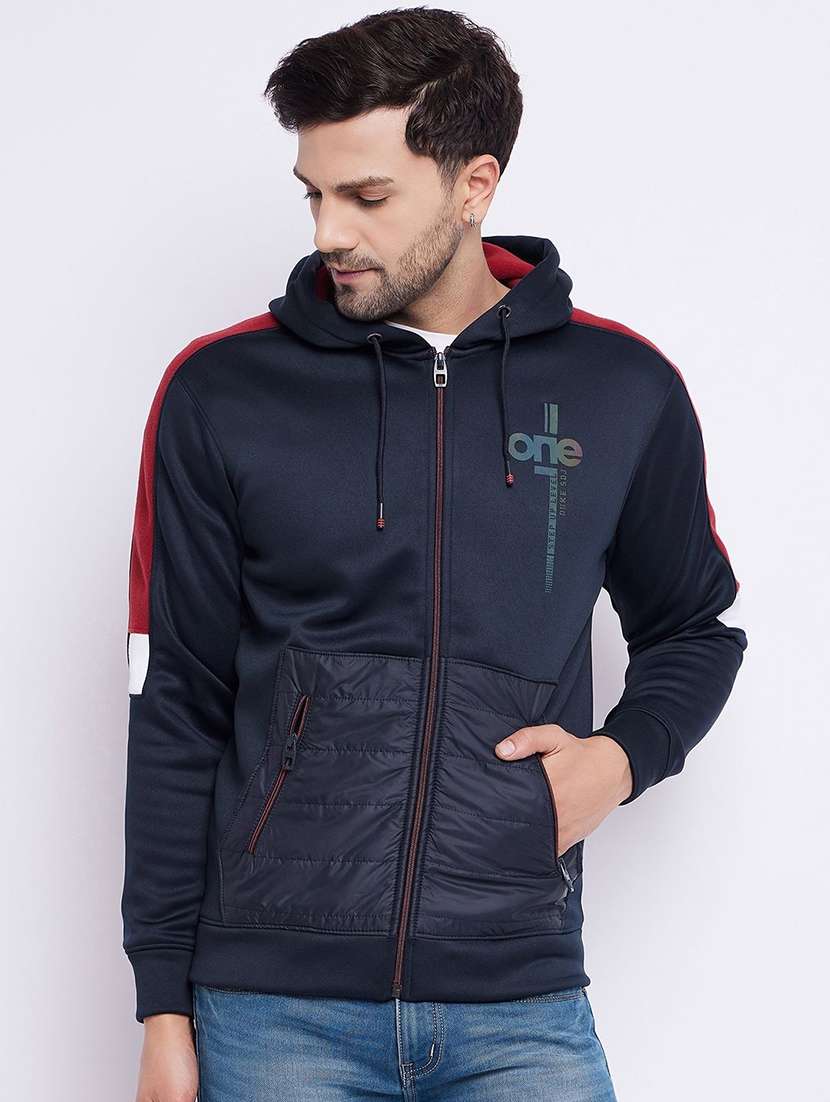 men printed long sleeve regular fit sweatshirt