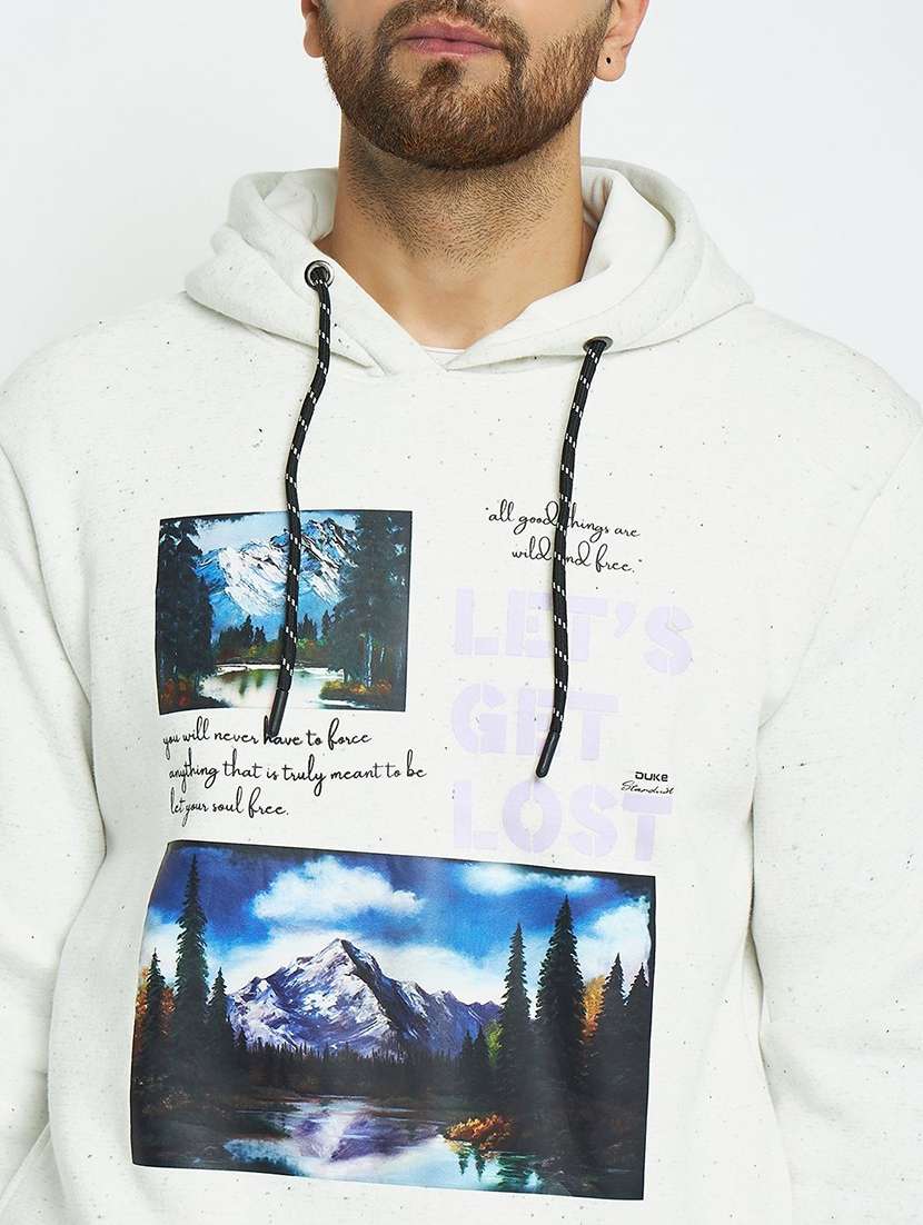 men front print long sleeve regular fit sweatshirt - 22230701 -  Standard Image - 3