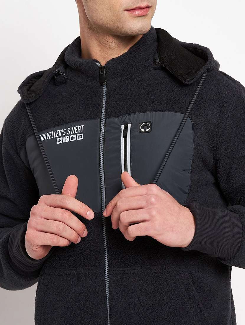 men color block long sleeve regular fit sweatshirt - 22230702 -  Standard Image - 3