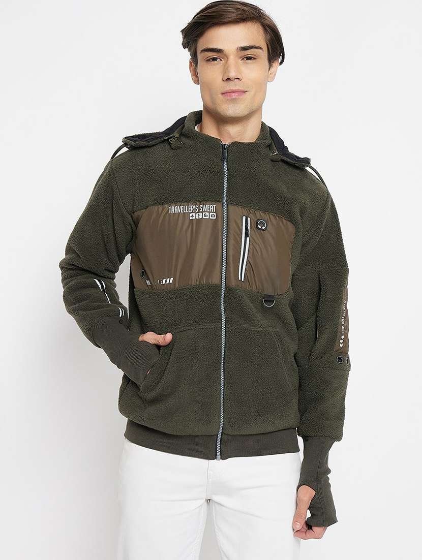 men color block long sleeve regular fit sweatshirt