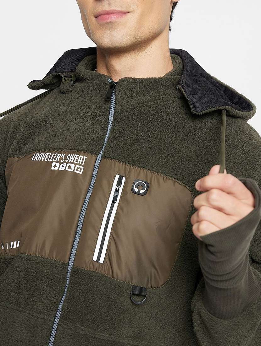 men color block long sleeve regular fit sweatshirt - 22230703 -  Standard Image - 3