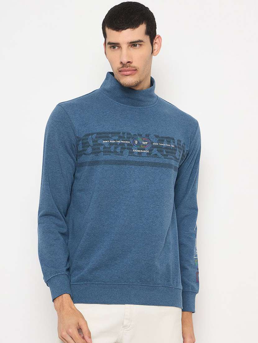 men printed long sleeve regular fit casual shirt