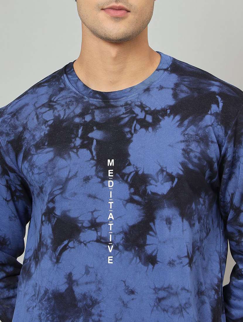 men tie & dye long sleeve regular fit casual shirt - 22230714 -  Standard Image - 3