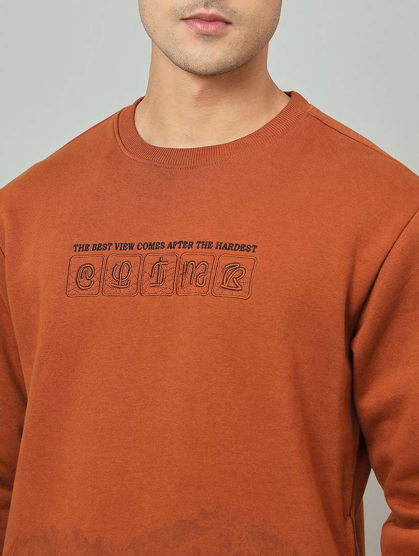 men printed long sleeve regular fit sweatshirt - 22230728 -  Standard Image - 3