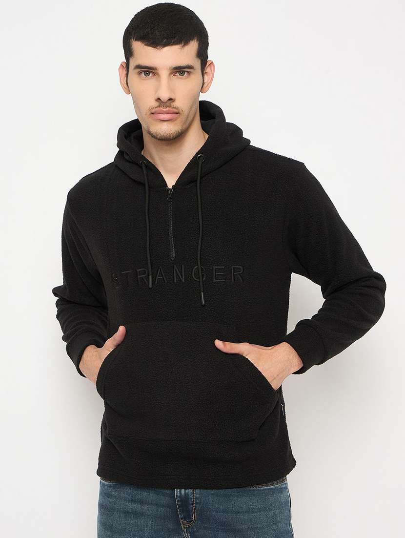 men solid long sleeve regular fit sweatshirt