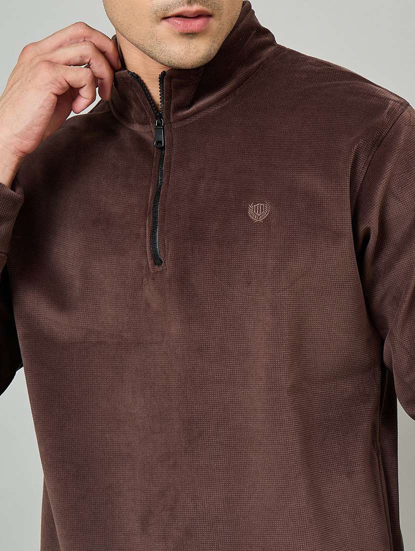 men solid long sleeve regular fit sweatshirt - 22230747 -  Standard Image - 3