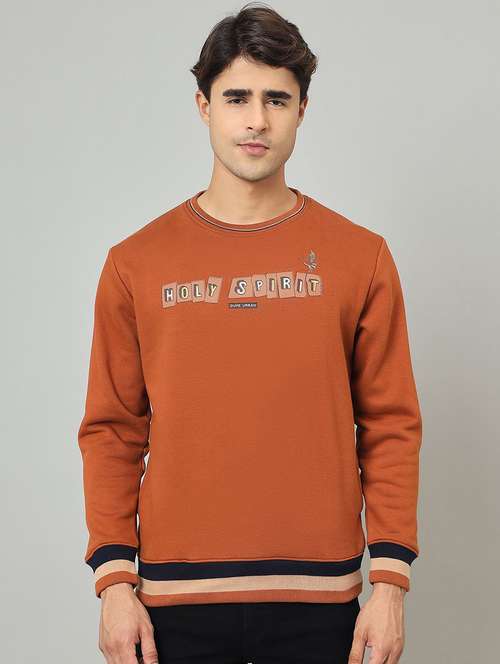 men typographic long sleeve regular fit sweatshirt - 22230749 -  Standard Image - 0