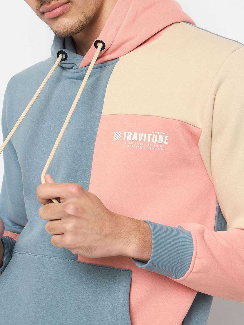 men color block long sleeve regular fit sweatshirt - 22230760 -  Standard Image - 3