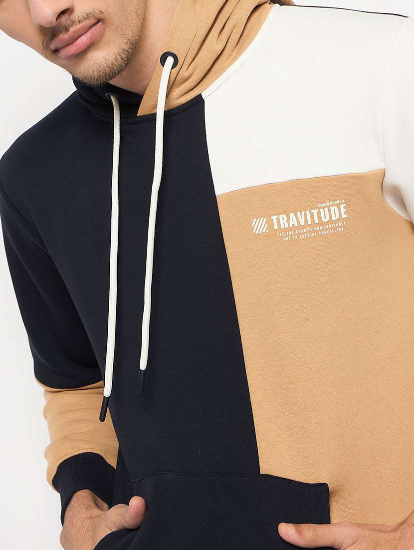 men color block long sleeve regular fit sweatshirt - 22230761 -  Standard Image - 3