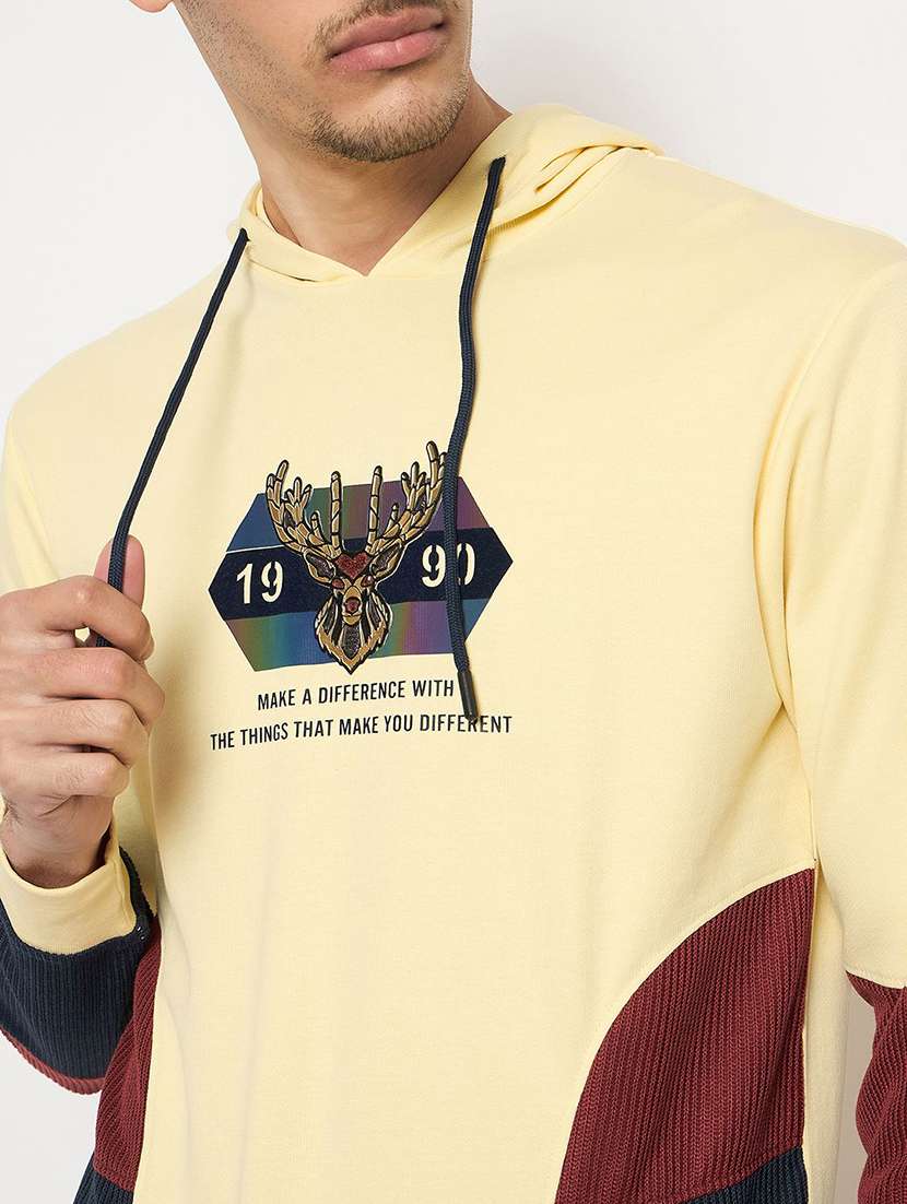 men color block long sleeve regular fit sweatshirt - 22230764 -  Standard Image - 3