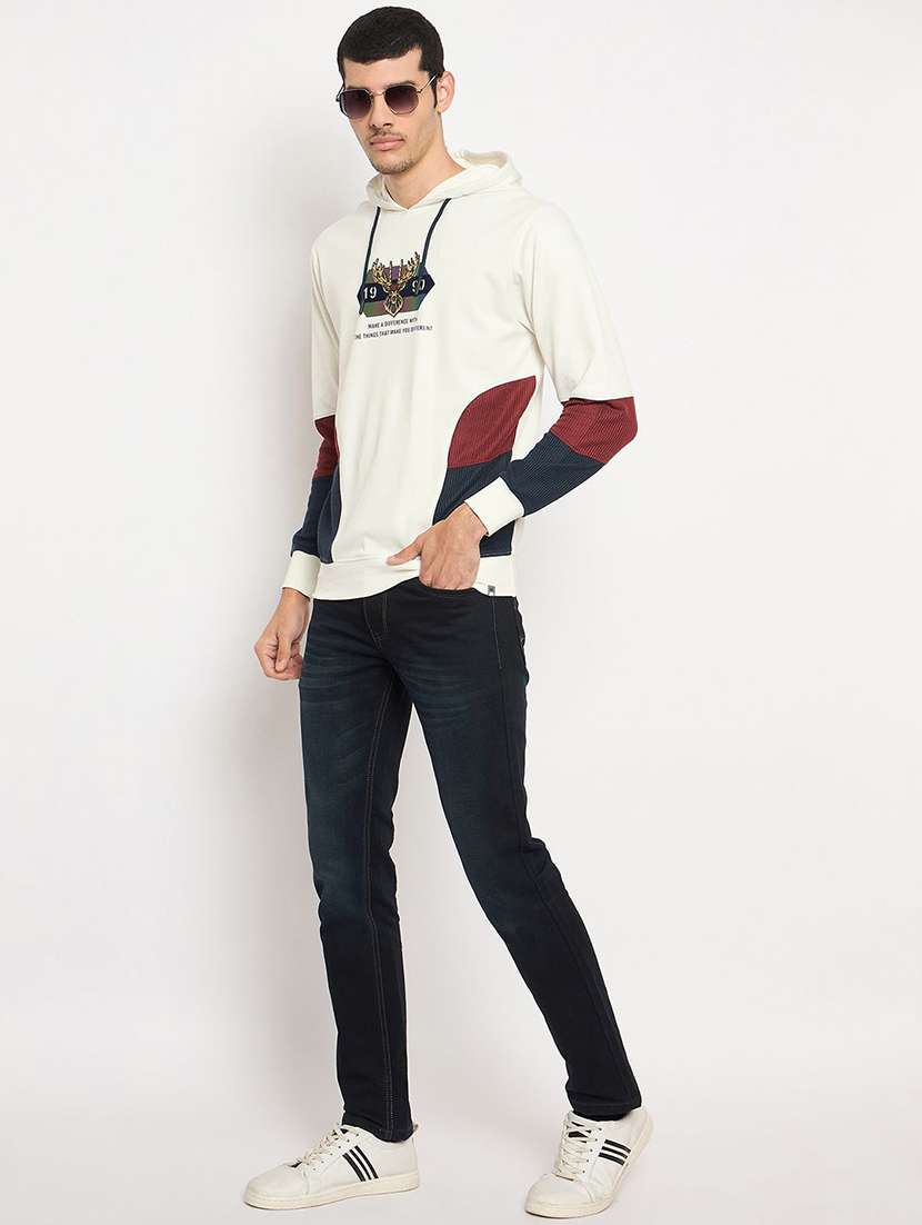men color block long sleeve regular fit sweatshirt - 22230765 -  Standard Image - 3