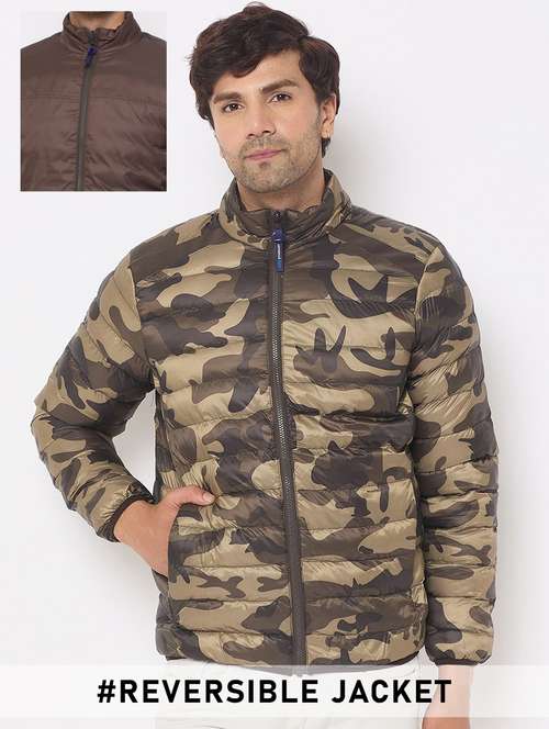 men camouflage long sleeve puffer jacket - 22230773 -  Standard Image - 0