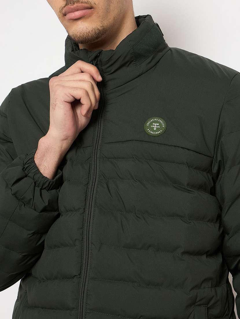 men solid long sleeve puffer jacket - 22230774 -  Standard Image - 3