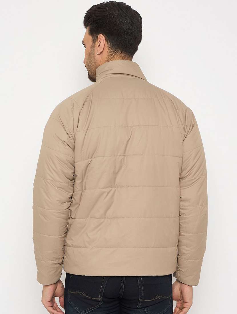 men solid long sleeve reversible puffer jacket - 22230776 -  Standard Image - 3