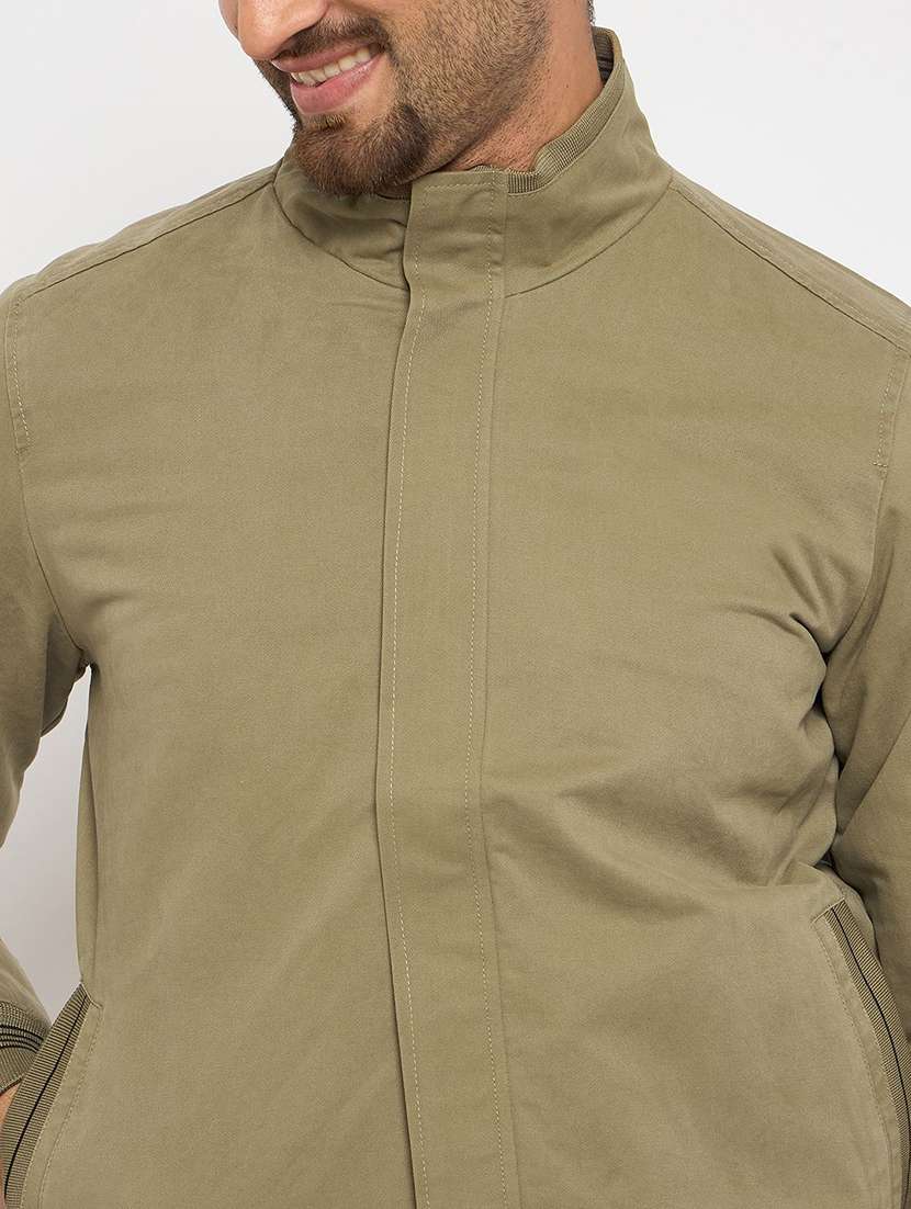 men solid long sleeve regualr fit casual jacket - 22230781 -  Standard Image - 3