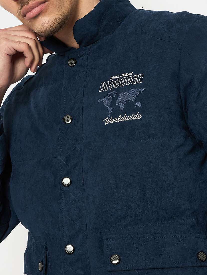 men solid long sleeve bomber jacket - 22230788 -  Standard Image - 3