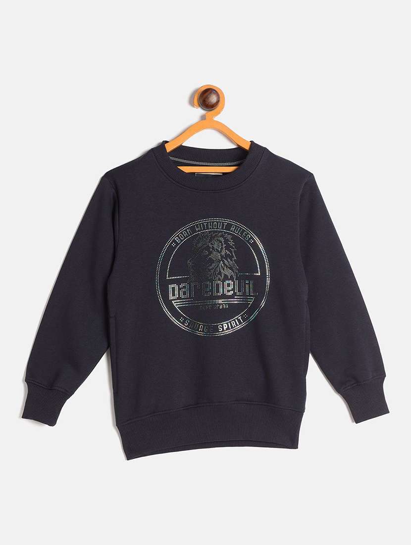 boys printed long sleeve sweatshirt