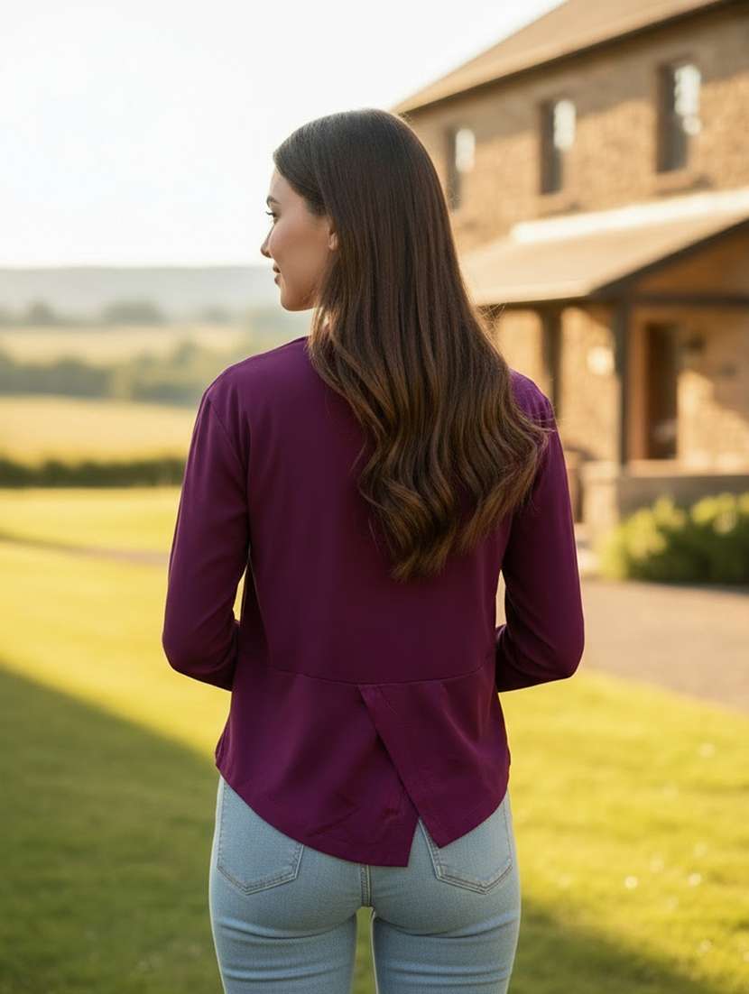 women solid long sleeve regular shrug - 22230810 -  Standard Image - 3