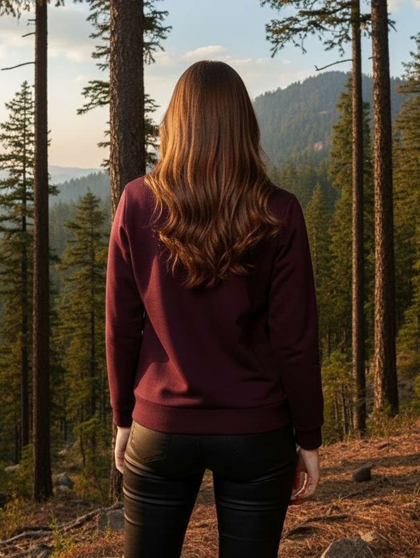 women printed long sleeve sweatshirt - 22230935 -  Standard Image - 3