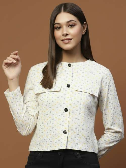 women printed long sleeve summer jacket - 22230951 -  Standard Image - 0