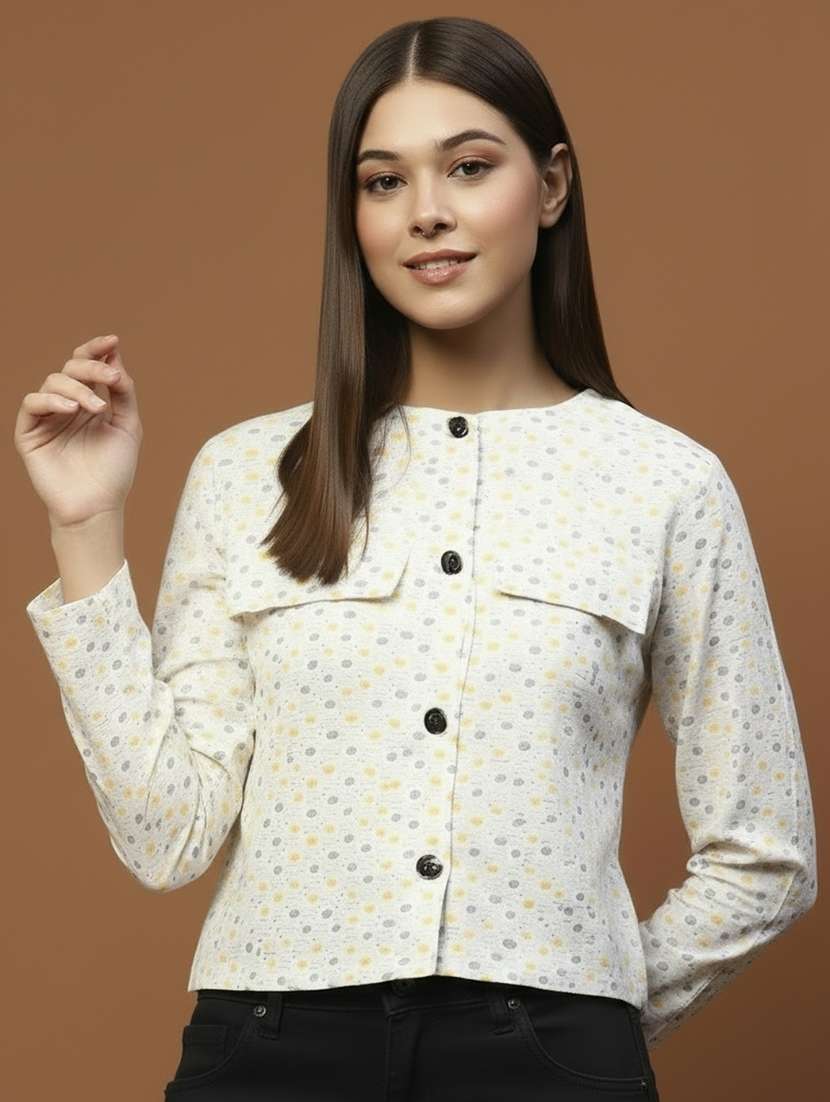 women printed long sleeve summer jacket - 22230951 -  Zoom Image - 0